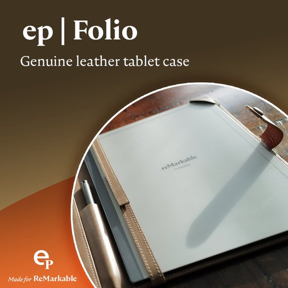 Leather reMarkable folio case - Picture 1 of 8